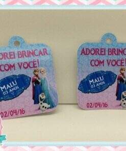 Tag para Lembrancinha  Frozen