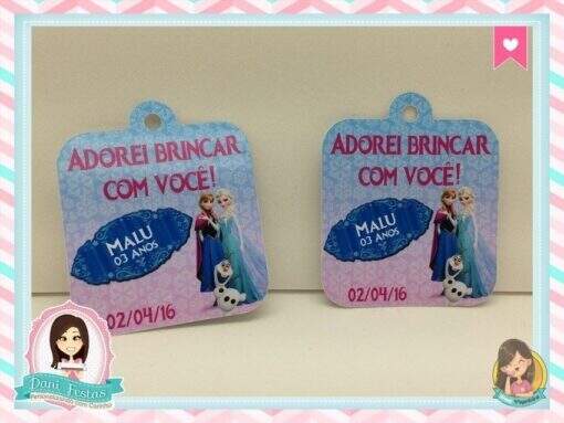 Tag para Lembrancinha  Frozen