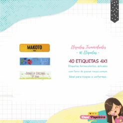 Etiquetas Termocolantes para Roupas e Uniformes