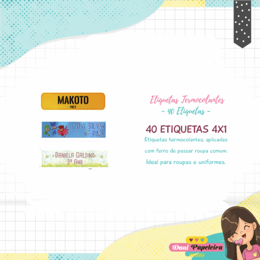 Etiquetas Termocolantes para Roupas e Uniformes