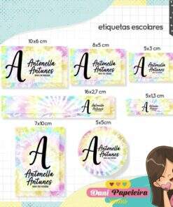 Kit Etiquetas Tie Dye