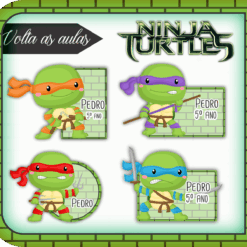 Kit Etiquetas Tartaruga