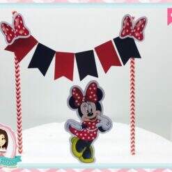 Topo de Bolo Minnie