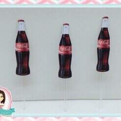 Topper para Doce/Cupcake Coca Cola