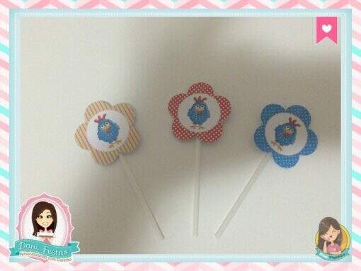 Topper para Doces  Galinha Pintadinha