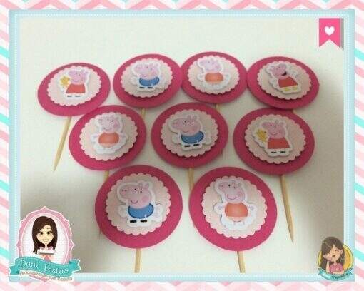 Topper para Doces  Peppa Pig