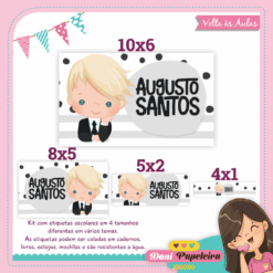 Kit Etiquetas Menino Loiro