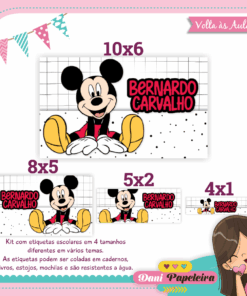 Kit Etiquetas Mickey