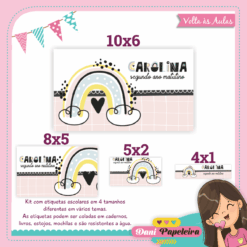 Kit Etiquetas Minimalista Menina