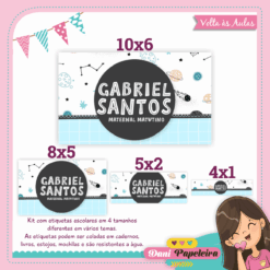 Kit Etiquetas Minimalista Menino