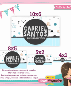 Kit Etiquetas Minimalista Menino