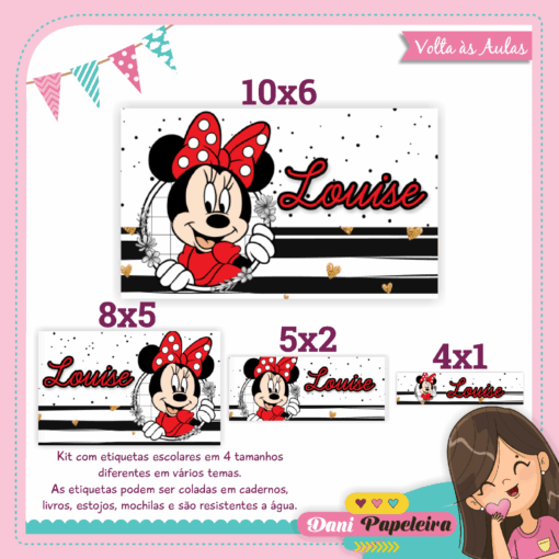 Kit Etiquetas Minnie