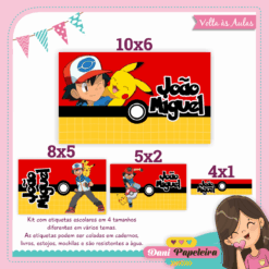 Kit Etiquetas Pokémon