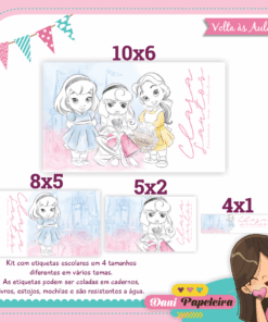 Kit Etiquetas Princesas