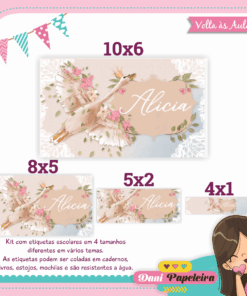 Kit Etiquetas Escolares Cisne