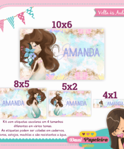 Kit Etiquetas Sereia