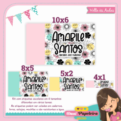 Kit Etiquetas Floral