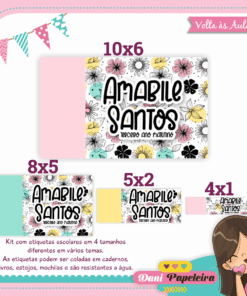 Kit Etiquetas Floral