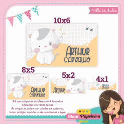 Kit Etiquetas Gatinho