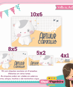 Kit Etiquetas Gatinho