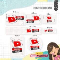 Kit Etiquetas Youtube