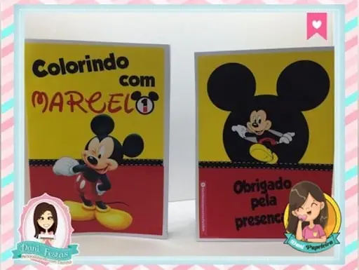  kit de colorir Mickey Mouse 
