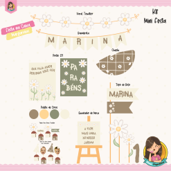 Kit Festa Na Caixa Margaridas