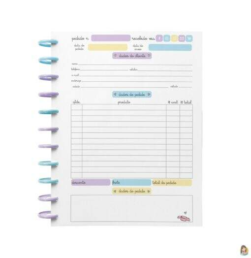 Caderno De Discos Multiuso Para Pedidos - Imagem 3