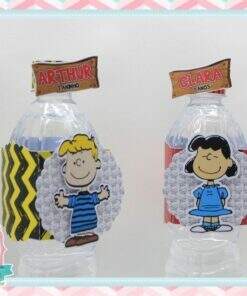 Rótulo para água Snoopy