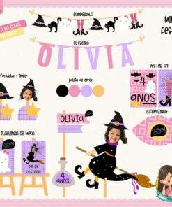 Kit Festa Na Caixa Bruxinha ou Halloween