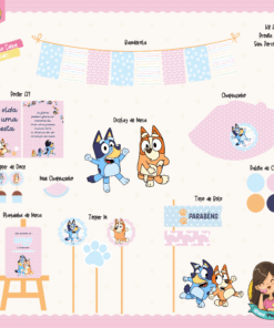 Kit Festa Na Caixa Bluey