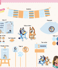 Kit Festa Na Caixa Bluey