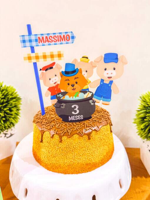 Kit Mesversário Os 3 Porquinhos - Imagem 3