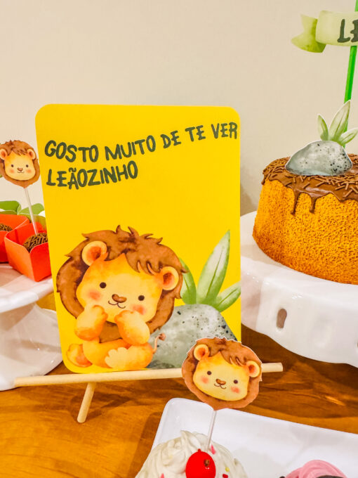 Kit Mesversário Leãozinho - Imagem 3