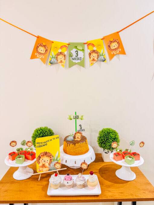 Kit Mesversário Leãozinho - Imagem 2