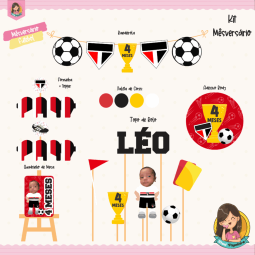 Kit Mesversário Futebol