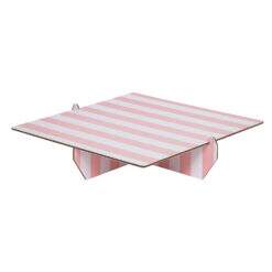 Bandeja Quadrada Listra Rosa