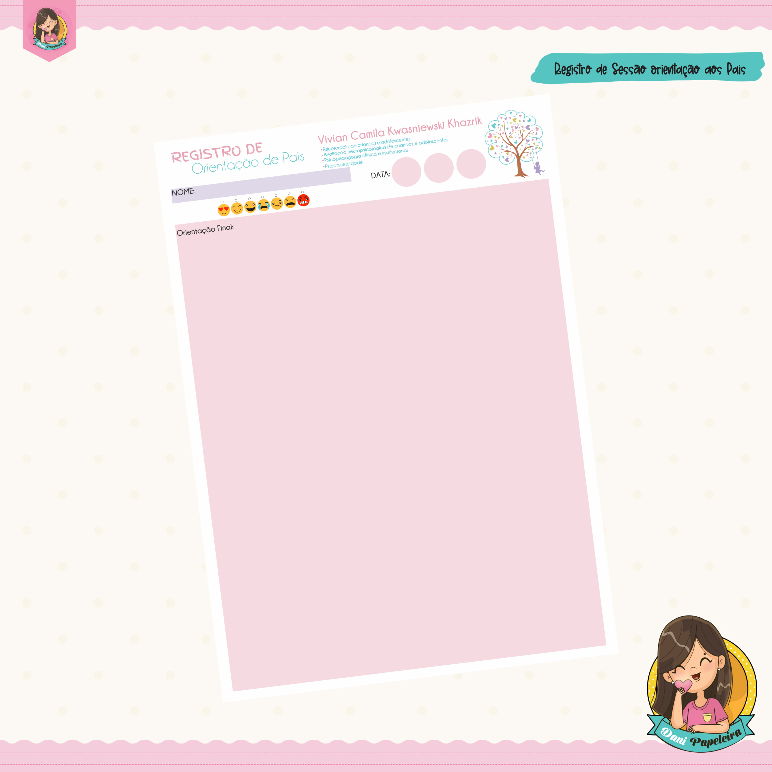 Registro de Sessão Atendimento dos Pais