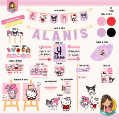 Kit Festa na Caixa Hello Kitty, Kuromi e My Melody