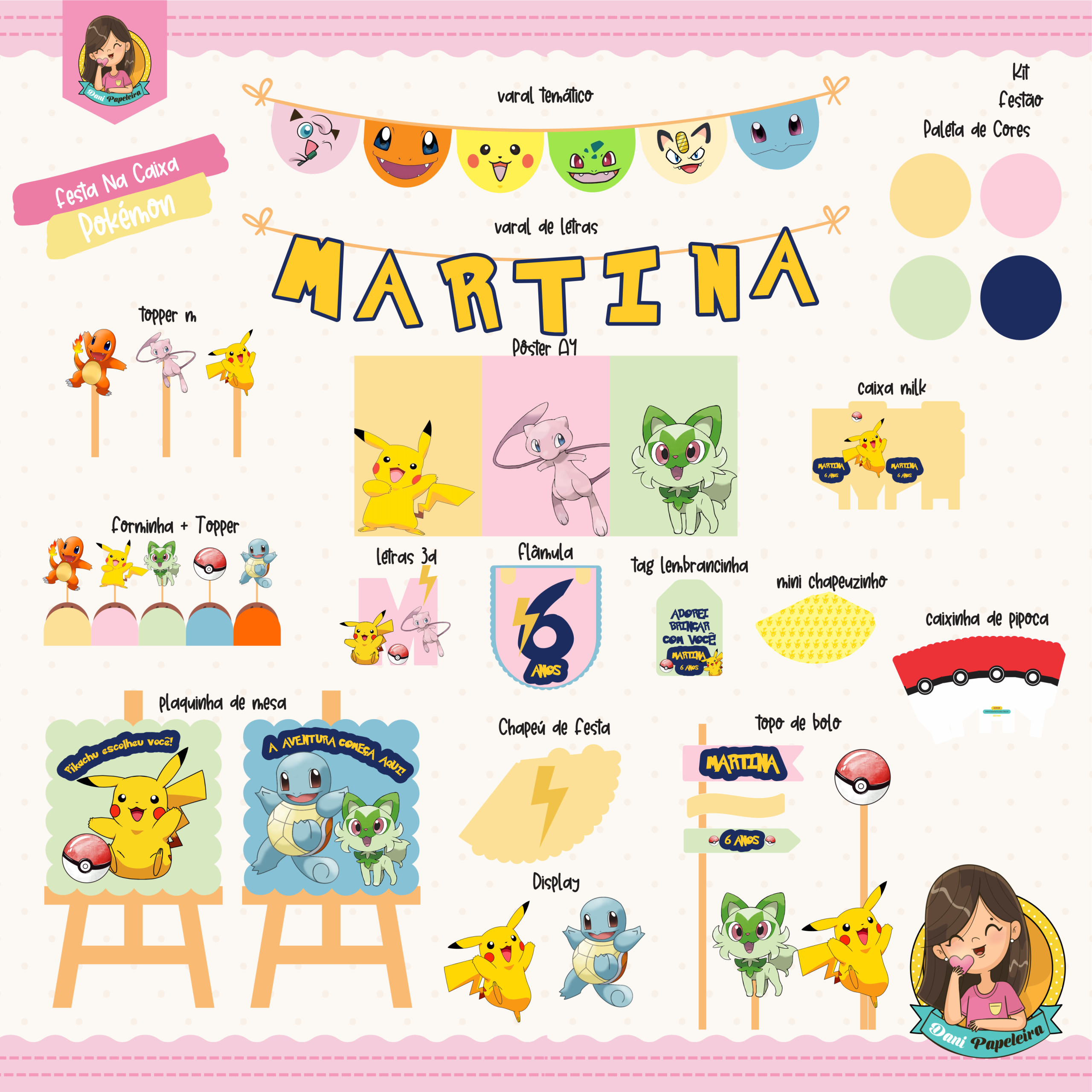 Kit Festa na Caixa Pokémon