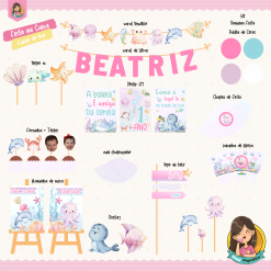 Festa na Caixa Fundo do Mar Menina