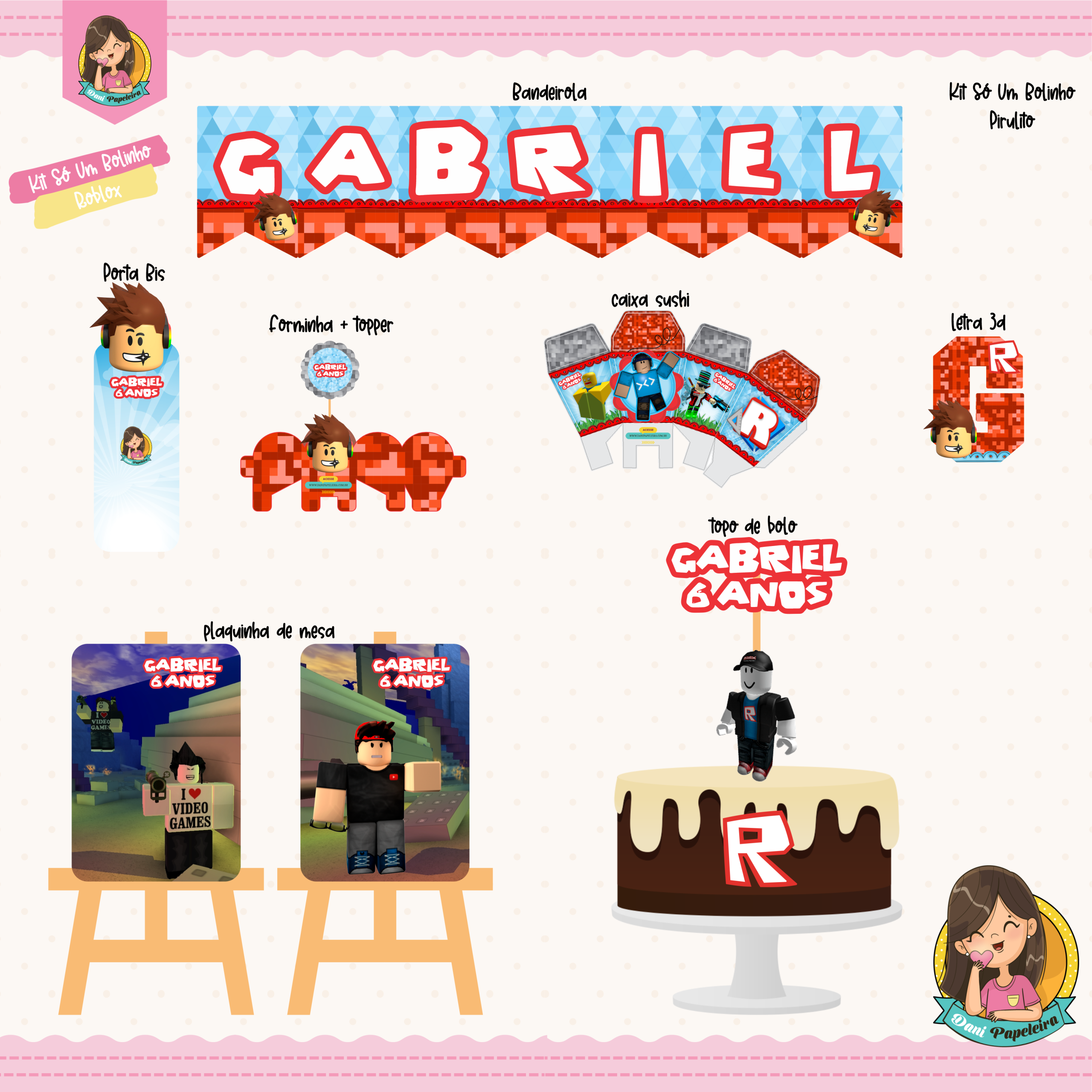 Kit Só Um Bolinho Roblox