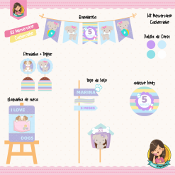 Kit Mesversário Cachorrinho