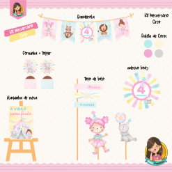 Kit Mesversário Circo