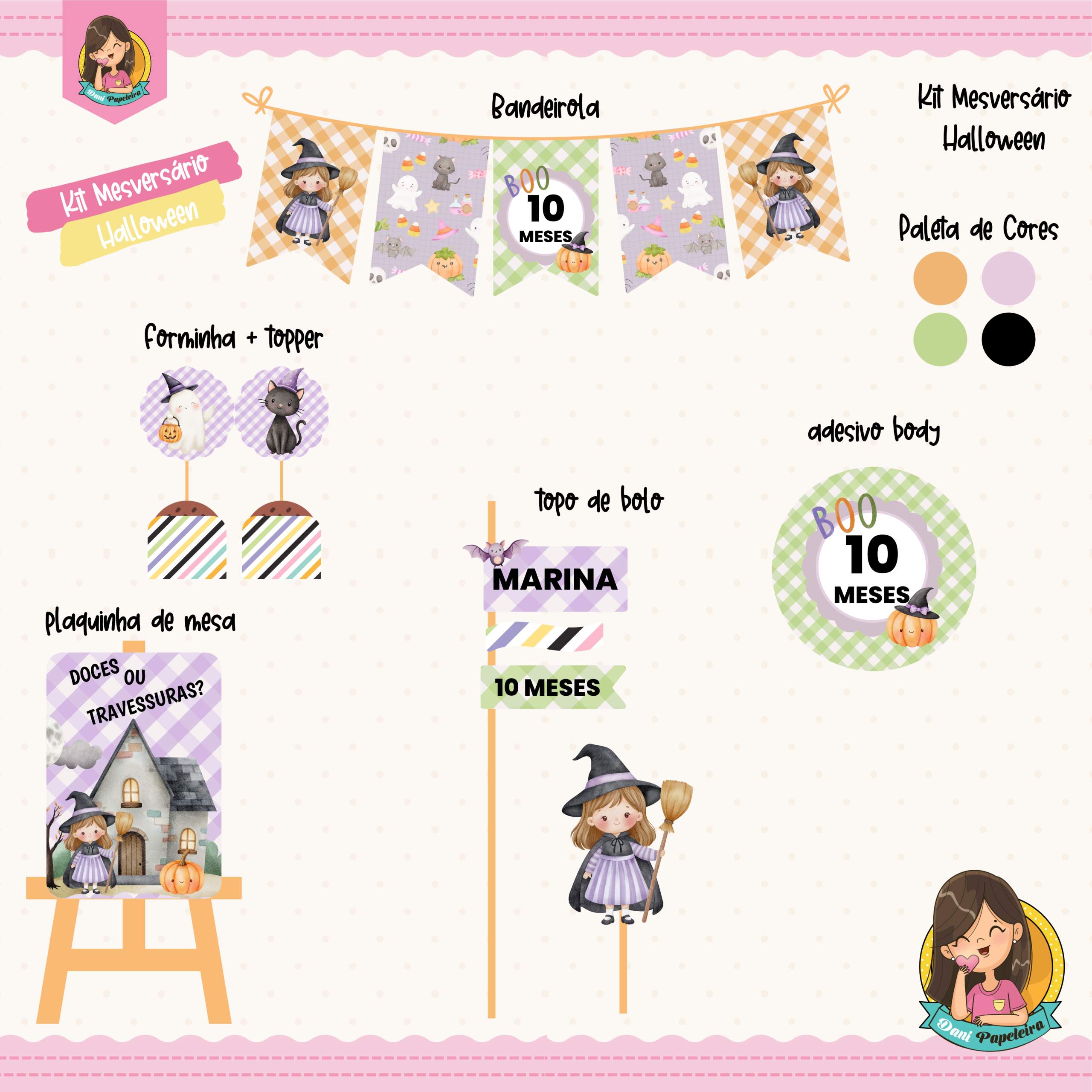 Kit Mesversário Halloween