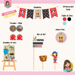 Kit Mesversário Pirata