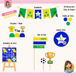 Kit Mesversário Copa do Mundo