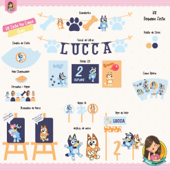 Kit Festa na Caixa Bluey