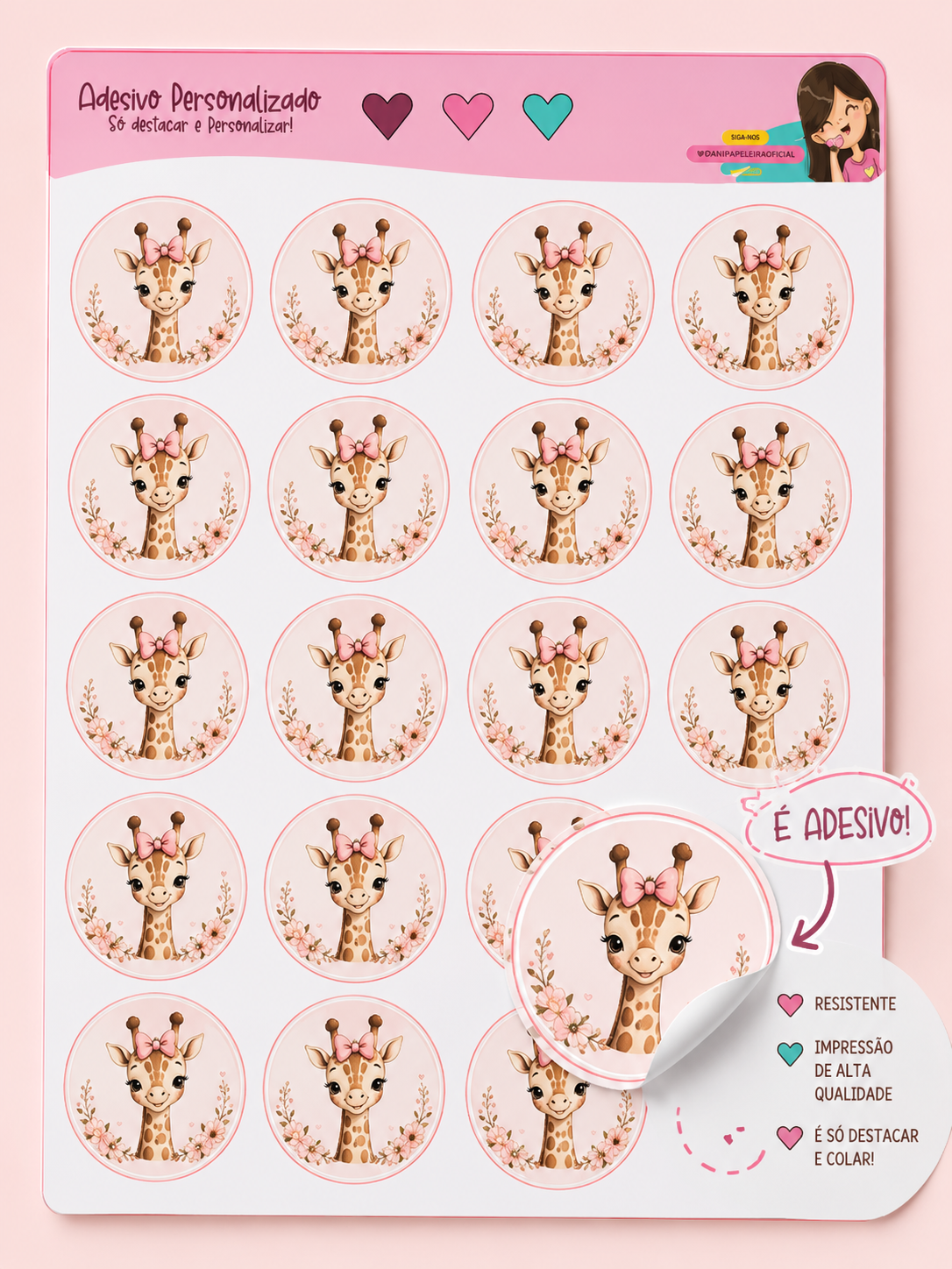 Rótulo Adesivo 4cm Personalizado - Imagem 2