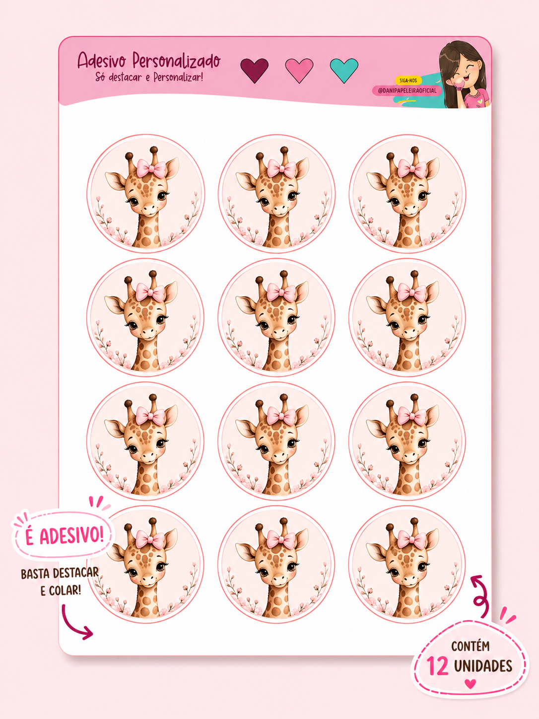 Rótulo Adesivo 4,5 cm Personalizado - Imagem 2